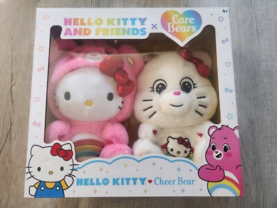 Care Bears Hello Kitty and Cheer Bear 10" Plush Set - 23023FE ...