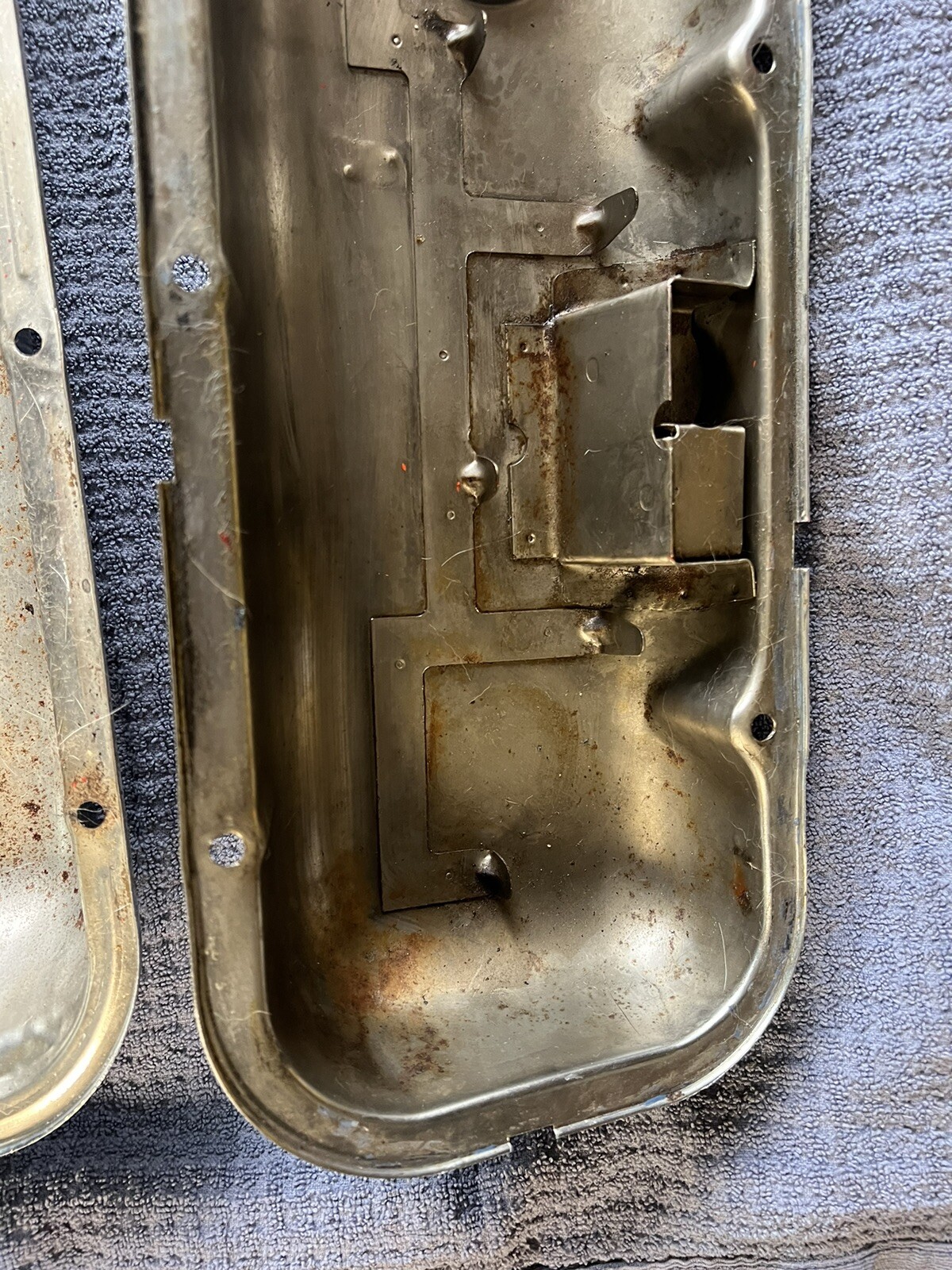 OEM GM Big Block Chevy Chrome Valve Covers w/ Oil Drippers 1960's70's