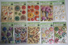 K & Company Stickers, Flowers & Butterflies THEME, You Pick, some Rare!