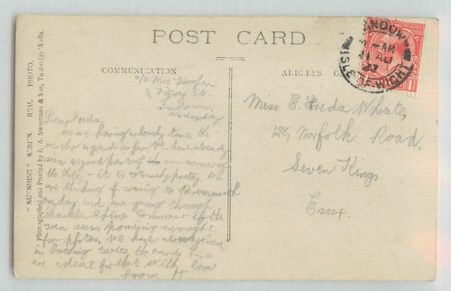 POSTCARD Shanklin Chine, Isle of Wight waterfall, RPPC - Picture 2 of 2