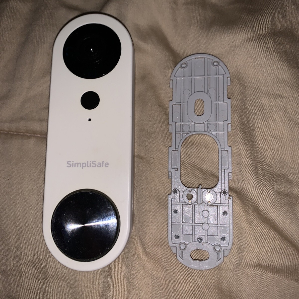 Simplisafe Smart Doorbell No Wiring SimpliSafe Smart Wi-Fi Wired Video  Doorbell