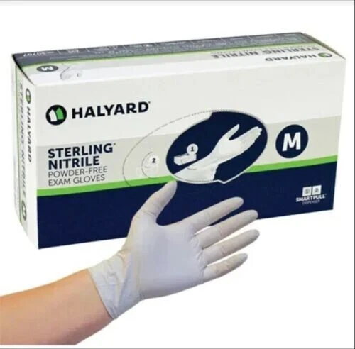 Halyard Sterling 50707 Medium Nitrile Exam Gloves, 2000/Case
