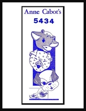 Country Animals Potholders Pattern DOG COW PIG Anne Cabot's 5434