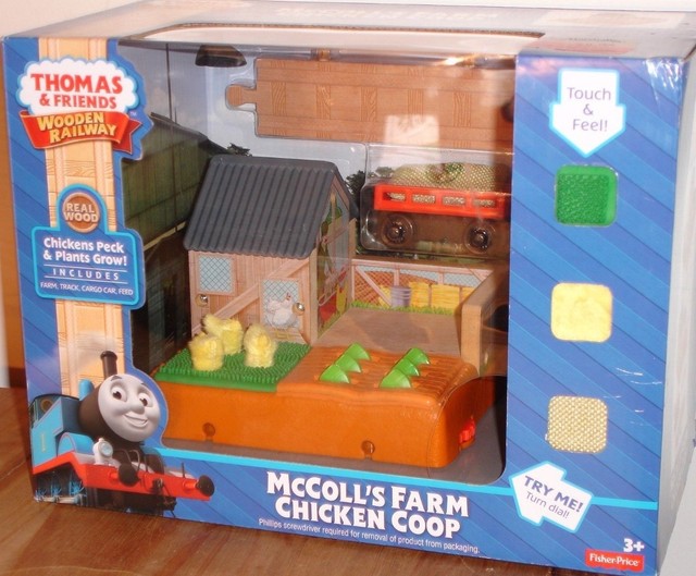 Details About Thomas Friends Wooden Railway Mccolls Farm Chicken Coop Play Set