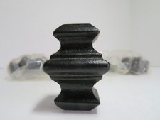 Stair Parts 1/2 in. Black Metal Baluster Knuckles with Set Screws x 12 NEW