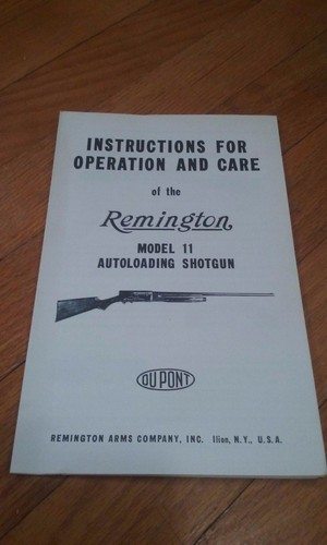 Remington Model 11 Automatic Shotgun Manual C74