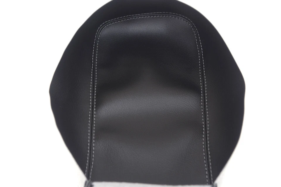 Se adapta a 11-14 Chrysler 200 imitación cuero reposabrazos consola cubierta negro gris puntada Foto 2 de 2