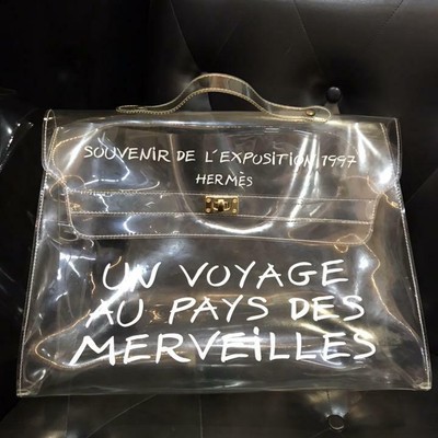 clear hermes bag