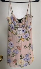 Forever 21 Womens Dress Small Tan Sundress Summer Lightweight NEW