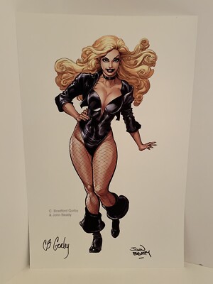 Black Canary SIGNED John Beatty & C. Bradford Gorby Art Print DC Comics Arrow 