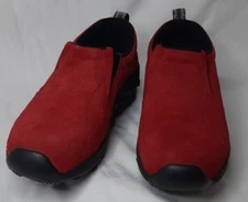 JEEP Brand Women's Slip on Sneakers (Red and Black) Suede22. Upper