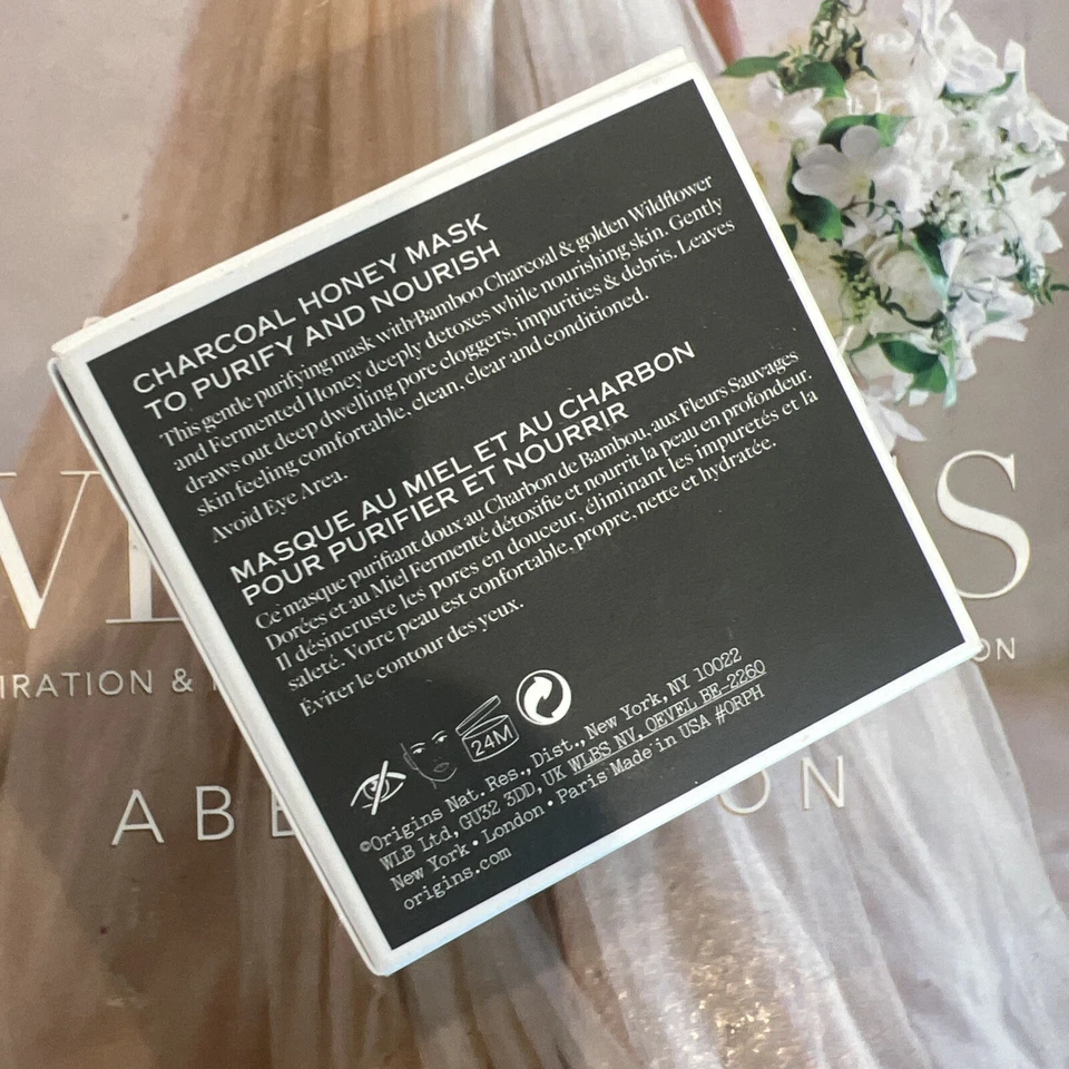 New Origins Clear Improvement Charcoal Honey mask Purify & Nourish 2.5 OZ - Image 2 of 2