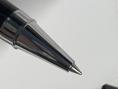 UW wisconsin Bettoni Luxury Black & Silver World Map Rollerball Pen NEW snap cap - Picture 16 of 24