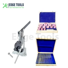 Valve Seat Grinding Stones 24 Pc With Stone Dresser & 14 pcs Pilots + Holder USA