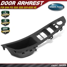 Front Left Black Interior Door Handle Window Switch Armrest Panel for BMW F10 M5