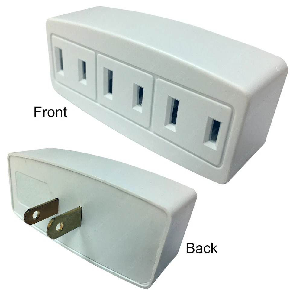 ELECTRIDUCT Multi-Outlet Wall Adapters, Grounding Converter, Power Wall Tap, 3 & 6 Outlets