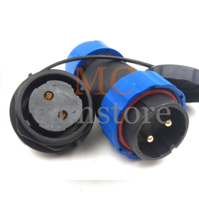 SD28 2Pin Waterproof Connector 45A 380V Industrial LED power Signal Plug Socket