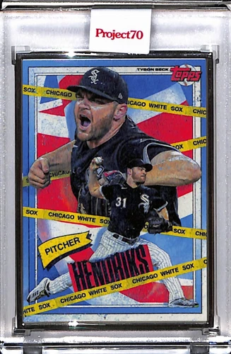 2021 TOPPS PROJECT 70 #879 LIAM HENDRIKS by TYSON BECK P70 AP SILVER FRAME 2/51
