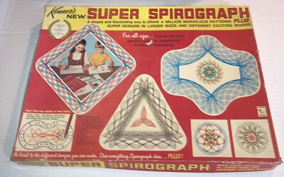 1969 Kenner Super Spirograph Set #2400-100% Complete In Original Box
