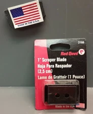 Red Devil # 3166 Scraper Blades 1" Fits 3110 All Purpose Handles * 2 Blades USA