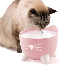 Catit Pixi Cat Drinking Fountain Clean Water LED Cute Design Bowl Pink 3L