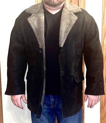 Jacques Jekel Paris 42R L Mens Large Shearling Coat Retail $9999 