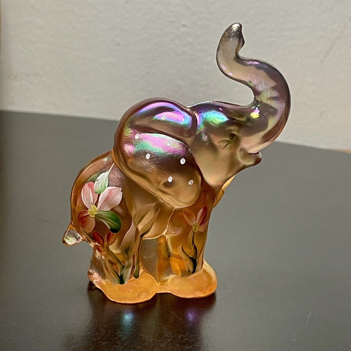 FENTON OLD サムプリント&アンベリーナカレーガラス フリルエッジ FENTON OLD サムプリント&アンベリーナカレーガラス フリル