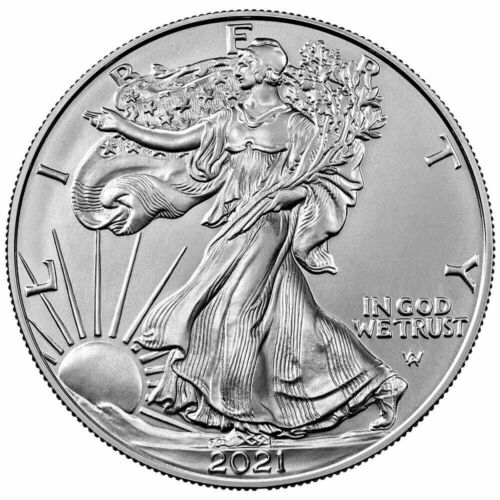 💰TWO AMERICAN EAGLES 1oz 2021 TYPE 1 & TYPE 2 SILVER BULLION COINS IN CAPSULE💰 - Picture 4 of 6