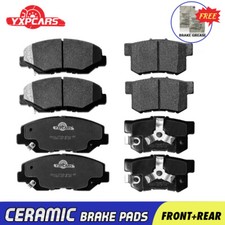 Front & Rear Ceramic Brake Pads Fit For Honda CR-V 2014 2013 2012 2006 2005