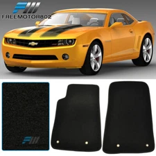 Fit  10-15 Chevrolet Camaro 2Dr Nylon Floor Mats Carpets Nonskid Black 2PC