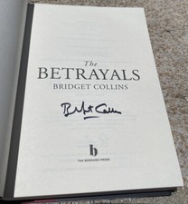 Bridget Collins signed book The Betrayals