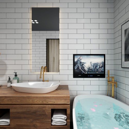19" 2025 Waterproof Bathroom BLACK LED FULL SMART ANDROID TV WIFI LG webOS
