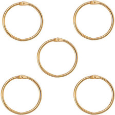 2 Inch 5 Pack Loose Leaf Binder Rings, Nickel Plated Steel Binder Rings,Keycha