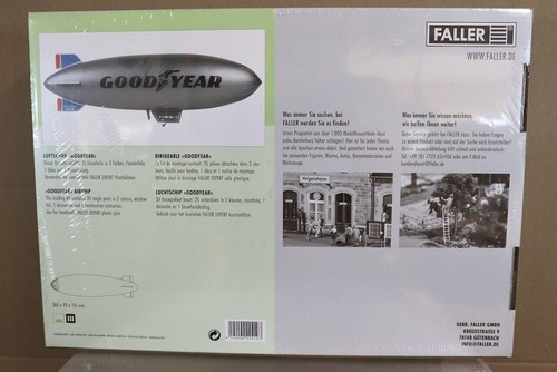 FALLER Kit dirigibile scala 1/160 N GOODYEAR GZ-20a con alette blu scafo gondola - Foto 4 di 8