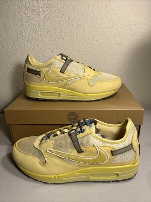 NIKE AIR MAX 1 TRAVIS SCOTT CACTUS JACK SATURN GOLD SIZE 11 Men s