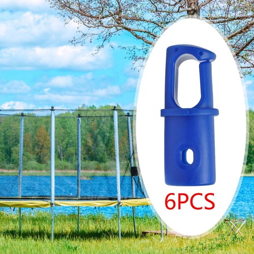 Lot De 8 Embouts Pour Poteaux De Trampoline - Diamètre 25 Mm, Protection Sécurité, Couleur Bleue