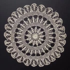 Beautiful Vintage Lace Doilies Handmade Made Crochet Beige