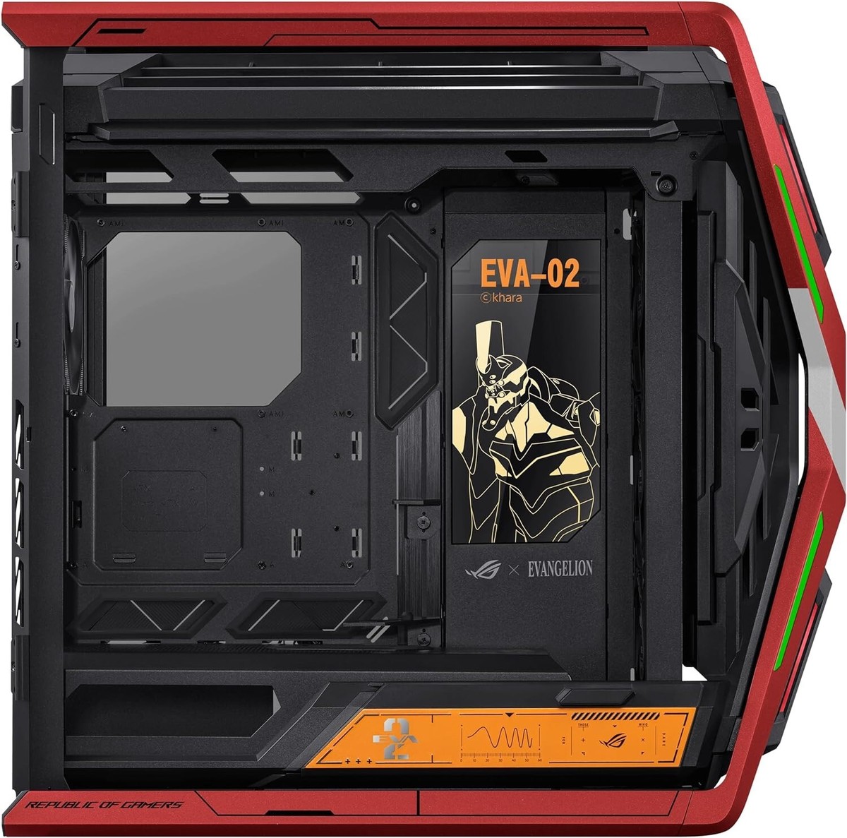 ASUS Evangelion GR701 EVA-02 EATX Full Tower Case Color Red