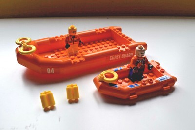 lego orange boat