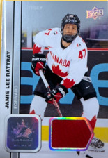 JAMIE LEE RATTRAY  #62  ...2023 TEAM CANADA WOMEN'S...  AUTHENTIC JERSEY SWATCH