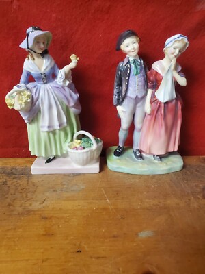 Royal Doulton Spring Flower & Royal Doulton A Courting That's Been Restored