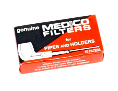 (3) Boxes Medico Tobacco Pipe Cigar Holder Filters 2 1/4'' x 6mm 30ct Made In USA