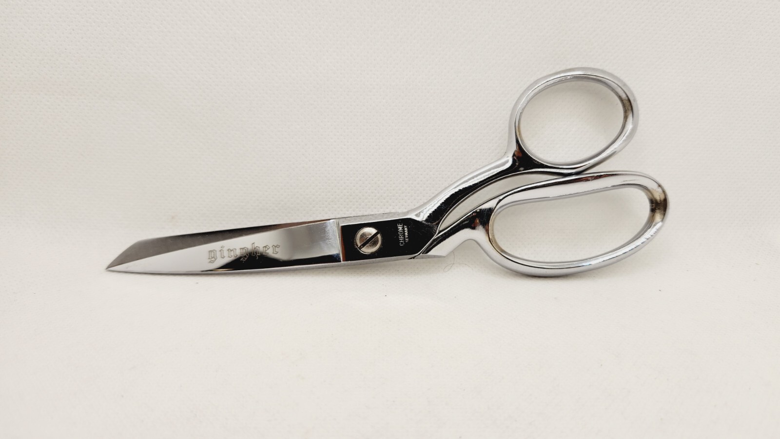 Vintage Gingher Chrome Brazil 7” Scissors Designer Fabric Shears eBay
