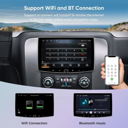 Autoradio Singolo Din Stereo Wireless Carplay&Android Auto, 10 Pollici 2+32G 3755 - Foto 2 di 6