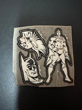 DC - SUPER POWERS STAIN A STICKER - SUPERMAN, BATMAN,  HAWKMAN 1984