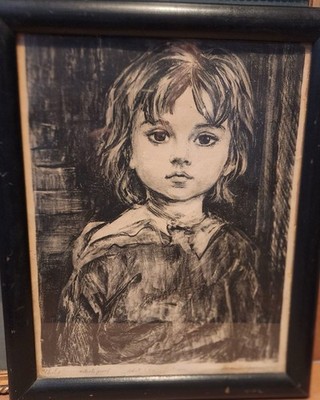 Marion Greenwood (1909-1970) ''Girl'' Lithograph Associated American Artists 1965