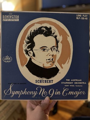 SCHUBERT Kurt Woss/Austrian Symphony No. 9 REMINGTON RLP-199-48 Europe VG