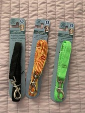 3 PIECES -Greenbrier Kennel Club DOG LEASH Nylon 48" -NEW - Sz Small