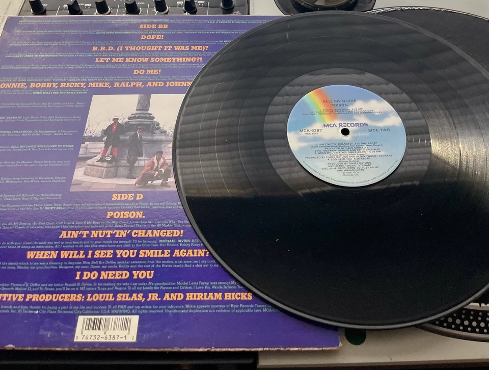 Bell Biv Devoe – Poison Original 1990 Press LP In Picture Cover VG/VG - Image 2 of 2