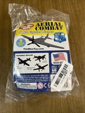TimMee Processed Plastic OD Gray WW2 Fighter Ace Planes Tim Mee Army Men Set
